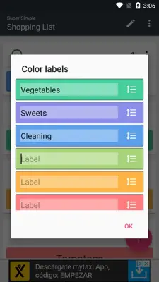 Super Simple Shopping List android App screenshot 2