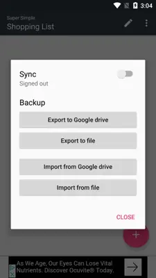 Super Simple Shopping List android App screenshot 4